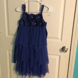 Girls navy blue dress